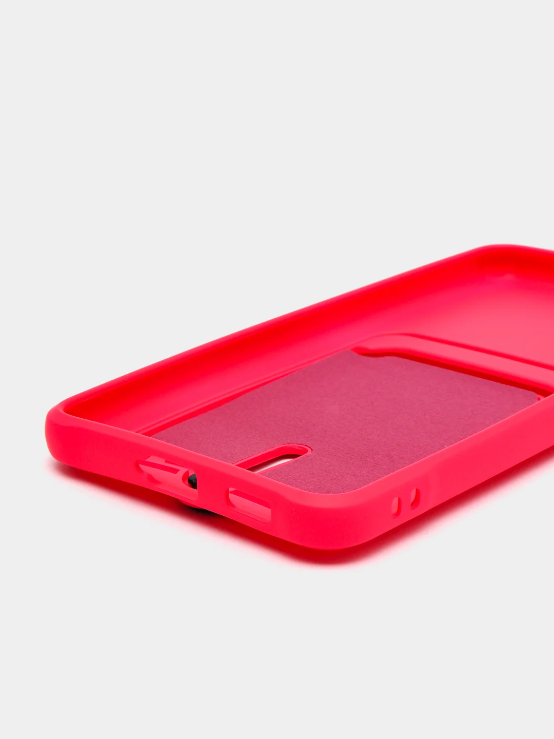 Фуксия чехол для Samsung Galaxy S21 FE, S21FE (Самсунг С21 ФЕ, С21ФЕ) силиконовый, с карманом