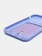 Аметистовый силиконовый чехол для iPhone XR (Айфон ХР) с карманом для карт, чехол на айфон