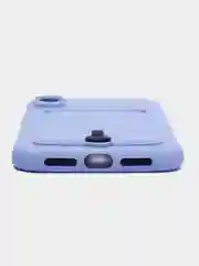 Аметистовый силиконовый чехол для iPhone XR (Айфон ХР) с карманом для карт, чехол на айфон