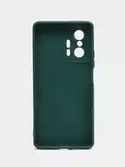 Тёмно-зелёный чехол для Xiaomi Mi 11T и 11T Pro (Сяоми Ми 11Т, 11Т Про), матовый, силиконовый