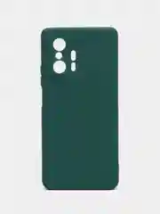 Тёмно-зелёный чехол для Xiaomi Mi 11T и 11T Pro (Сяоми Ми 11Т, 11Т Про), матовый, силиконовый