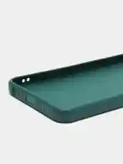 Тёмно-зелёный чехол для Vivo Y22 (Виво  у22), прозрачный, силиконовый