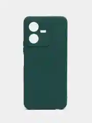 Тёмно-зелёный чехол для Vivo Y22 (Виво  у22), прозрачный, силиконовый