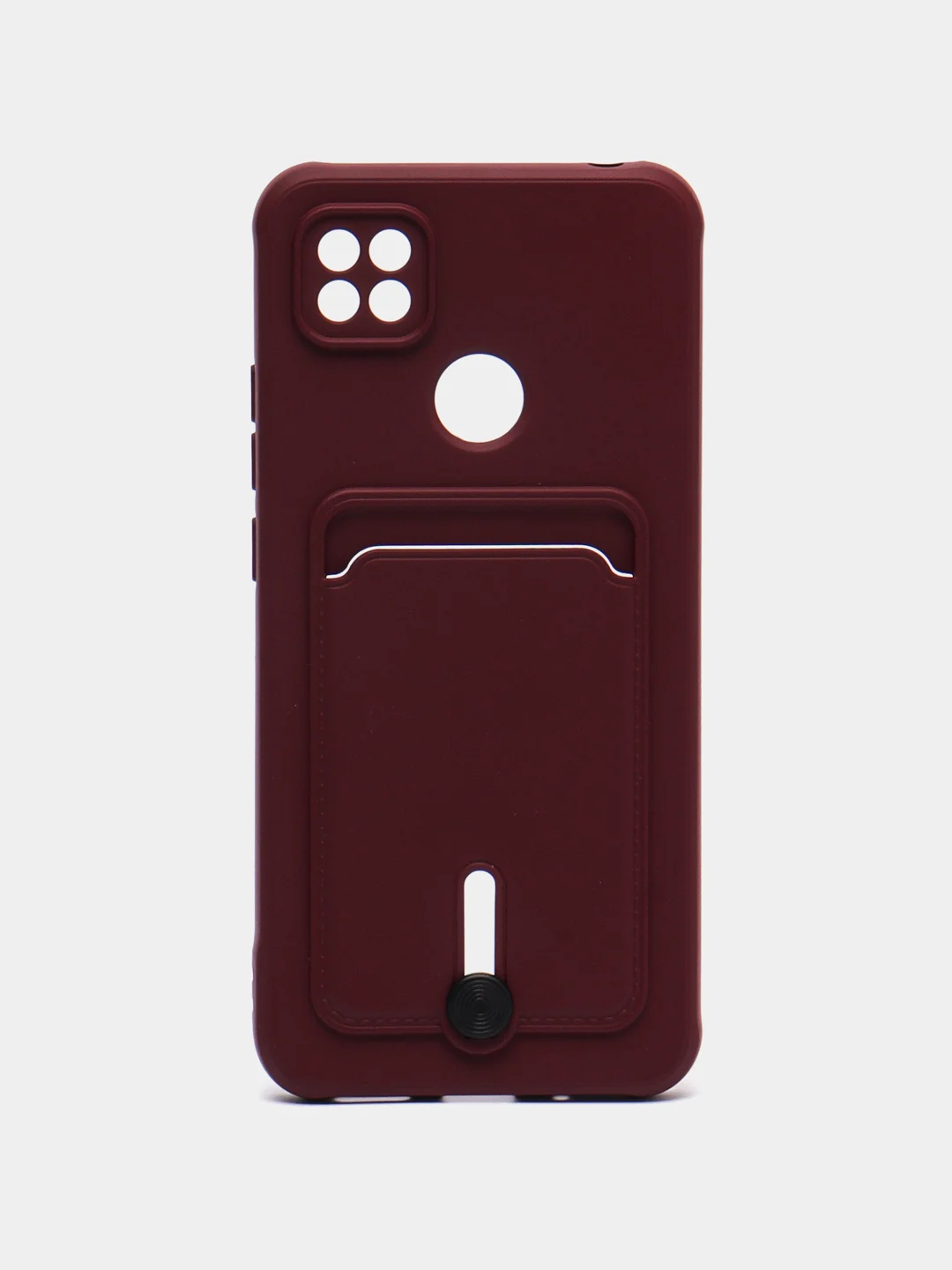 Тёмно-бордовый чехол для Xiaomi Redmi 9C, Redmi 9C NFC, Redmi 10A (Сяоми Редми 9С 9С НФС 10А) силиконовый