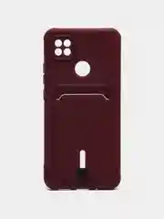 Тёмно-бордовый чехол для Xiaomi Redmi 9C, Redmi 9C NFC, Redmi 10A (Сяоми Редми 9С 9С НФС 10А) силиконовый