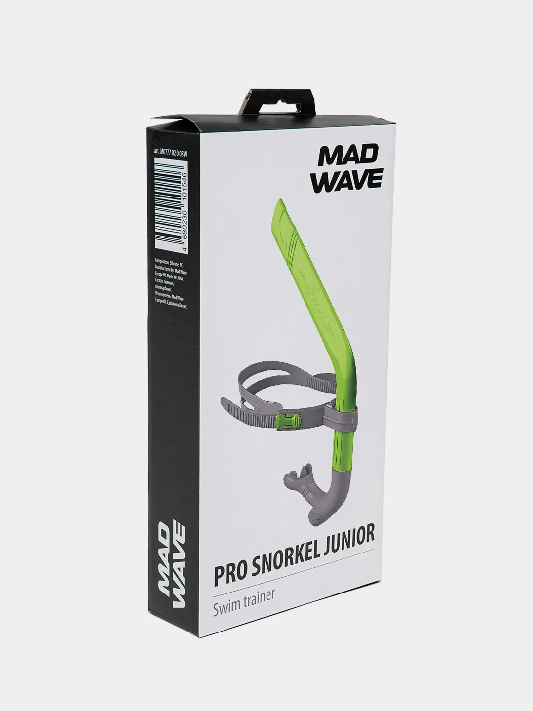 Зеленый трубка для плавания (Сноркелинг) Pro Snorkel Junior Mad Wave