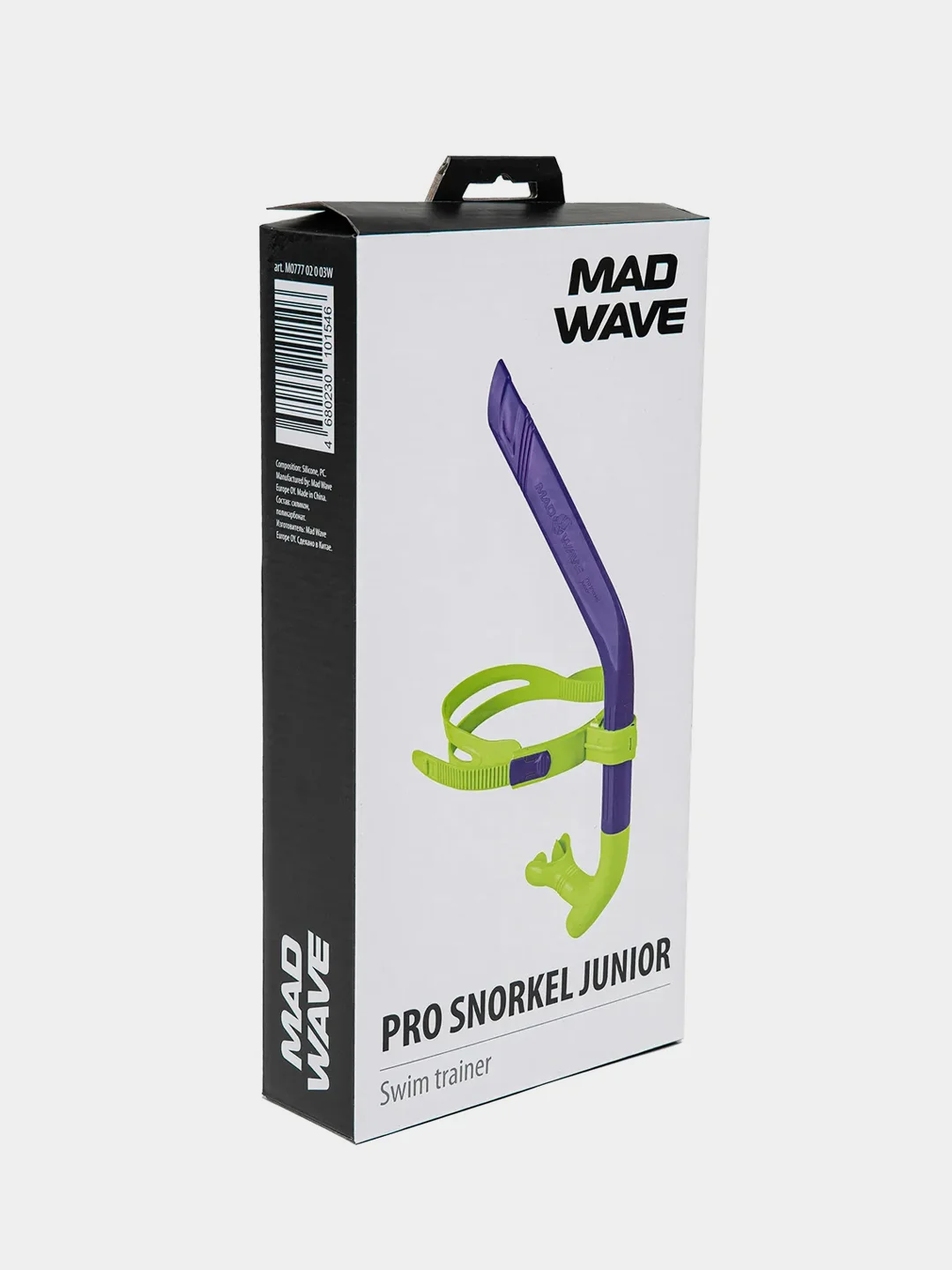 Синий трубка для плавания (Сноркелинг) Pro Snorkel Junior Mad Wave