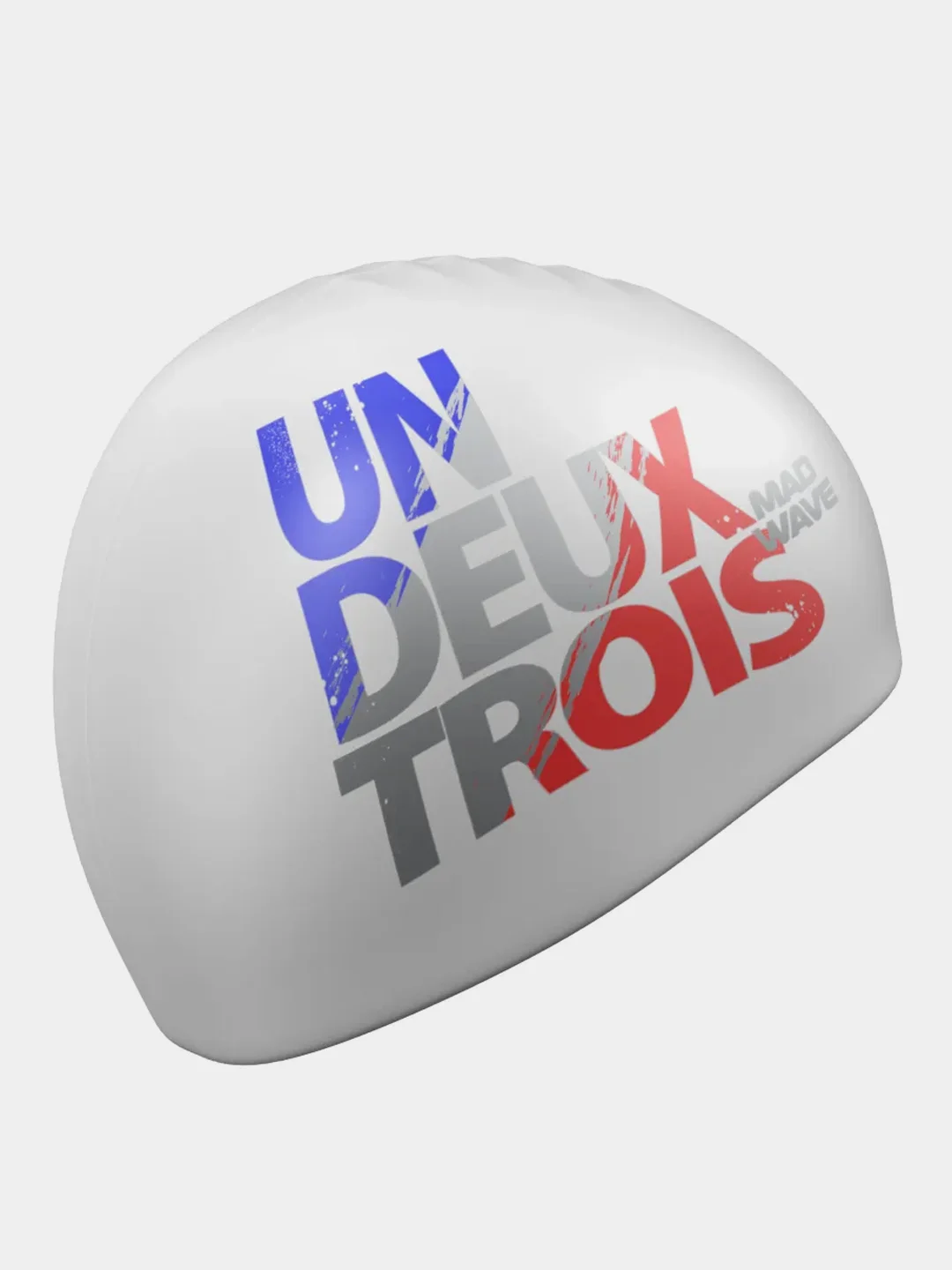 Белый силиконовая шапочка UN-DEUX-TROIS Mad Wave