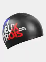 Черный силиконовая шапочка UN-DEUX-TROIS Mad Wave