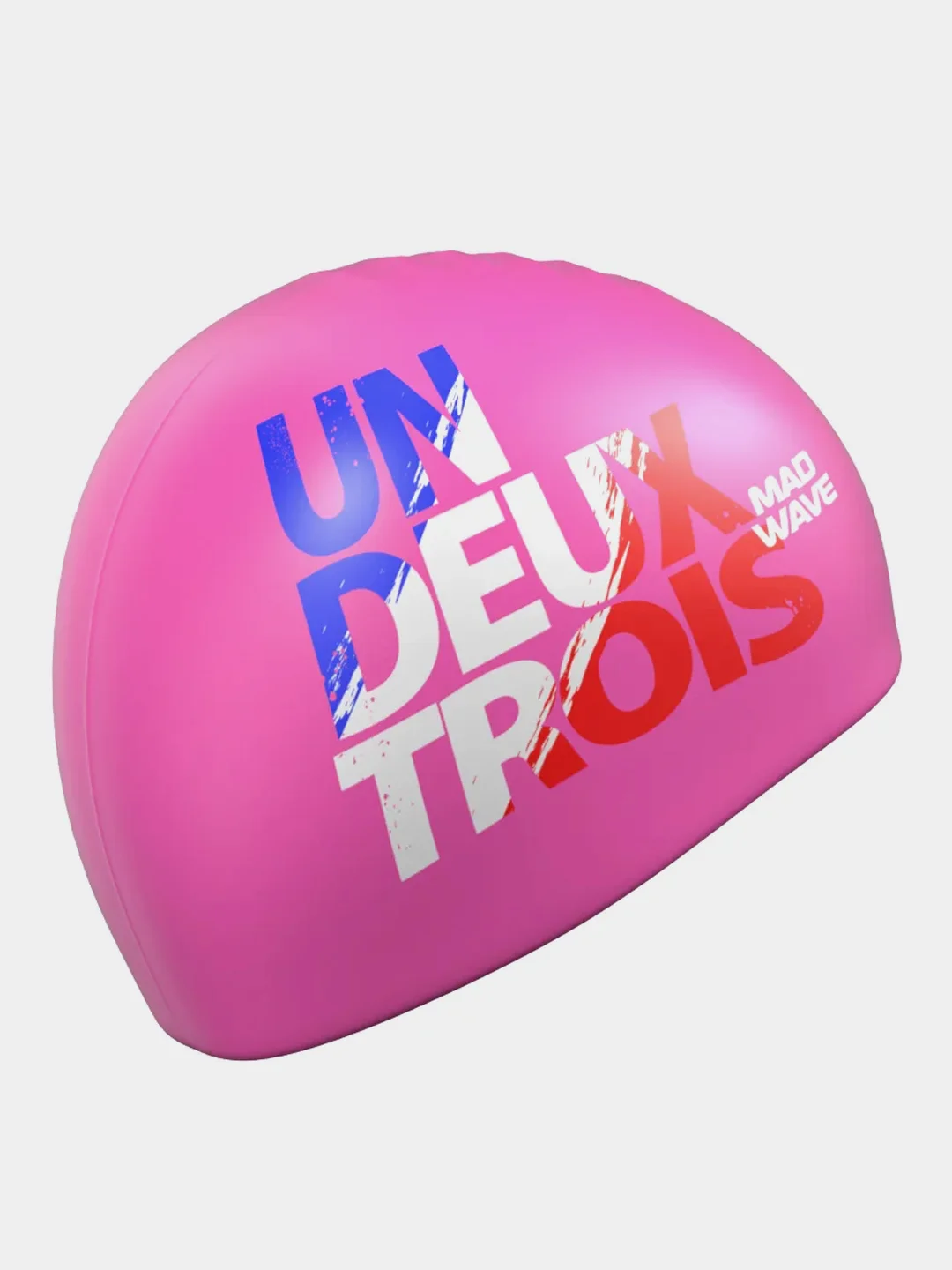Белый силиконовая шапочка UN-DEUX-TROIS Mad Wave