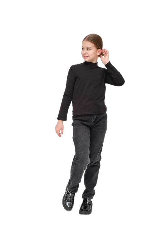 Водолазка детская, однотонная, 5-10 лет