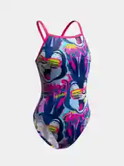 Розовый юниорский купальник спортивный Nera Jr Mad Wave