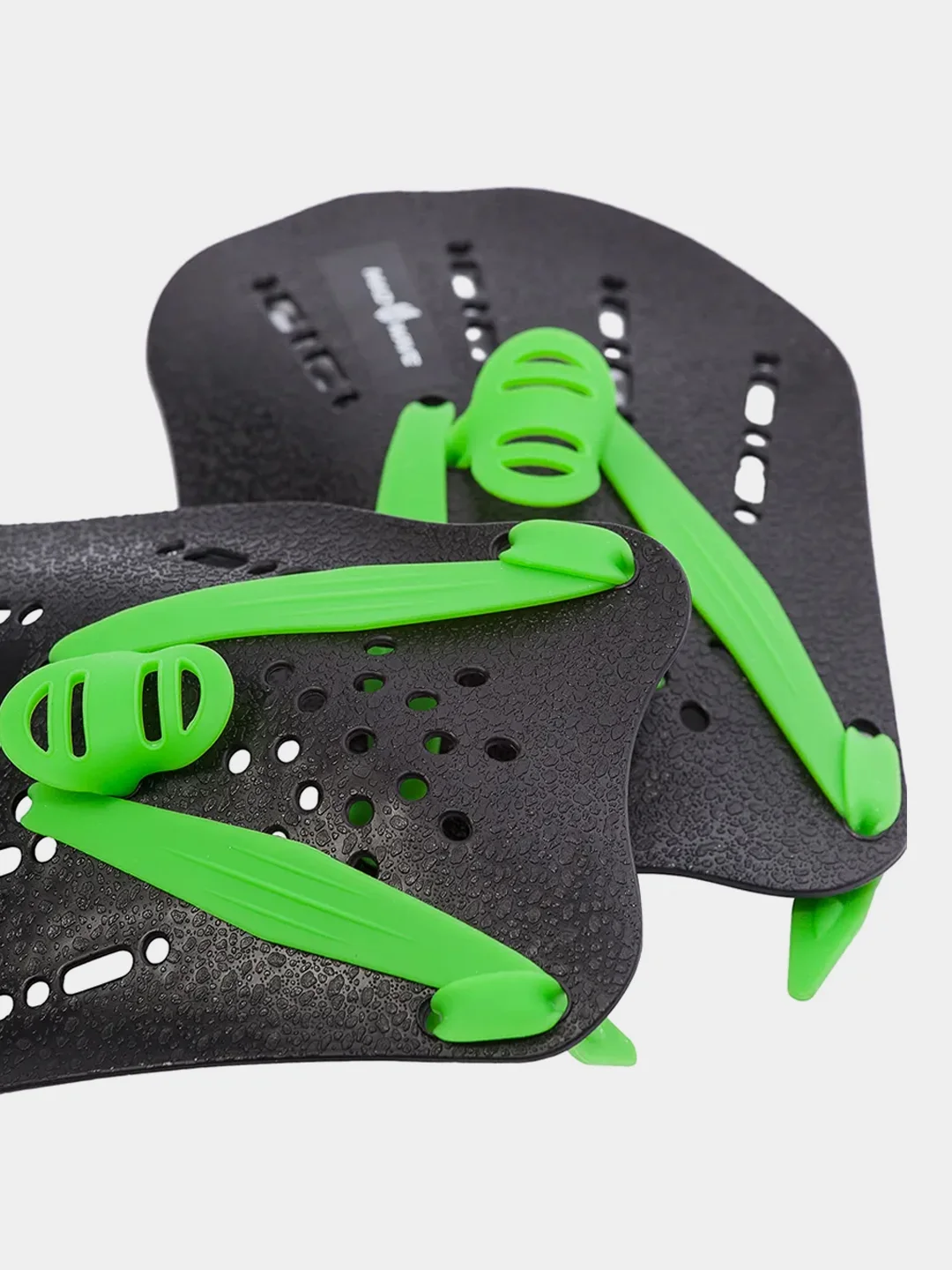 Черный лопатки для плавания Mad Wave Paddles