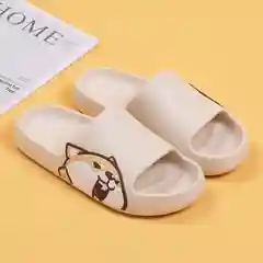 Молочный шлепанцы женские