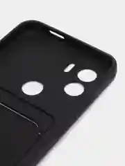 Черный чехол Xiaomi Redmi A1 Plus, A2 Plus A1+ A2+ (Редми А1 Плюс А2 Плюс) силиконовый с карманом