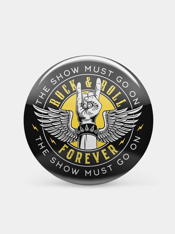 Значок "Rock & Roll forever", 37 мм