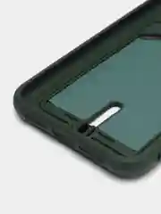 Тёмно-зелёный силиконовый чехол для Apple  iPhone 11 (Айфон 11), чехол на айфон 11 с карманом