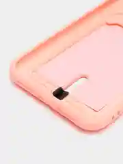 Пастельно-коралловый силиконовый чехол для iPhone XR (Айфон ХР) с карманом для карт, чехол на айфон
