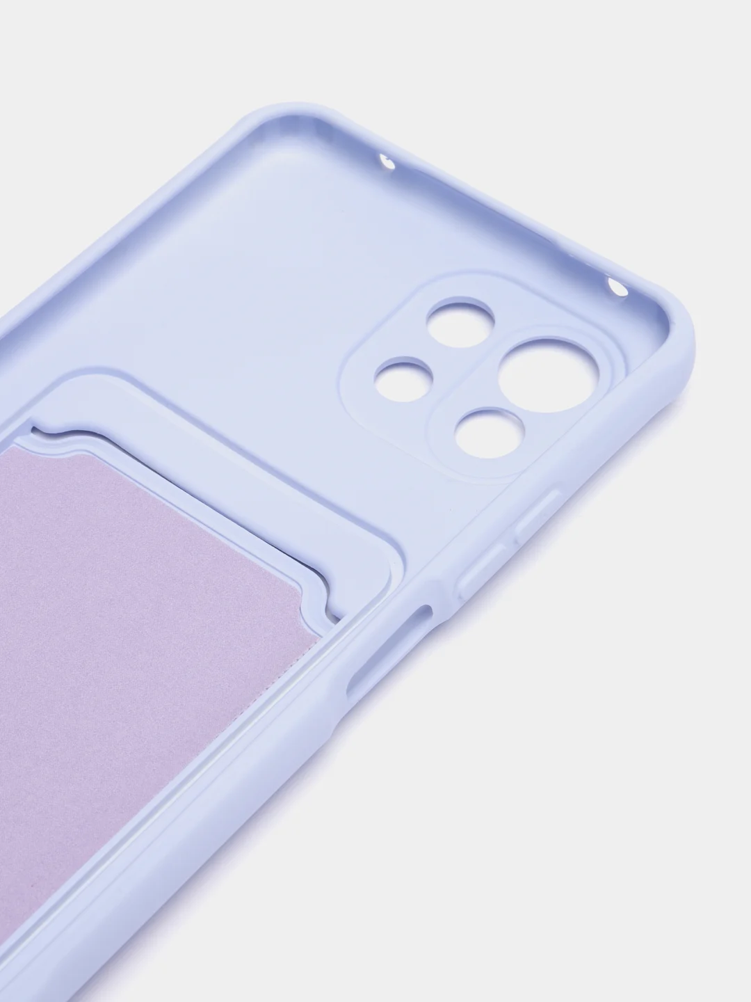 Лавандовый чехол для Xiaomi Mi 11 Lite / Mi 11 Lite 5G NE ( Ми 11 Лайт )с карманом для карт
