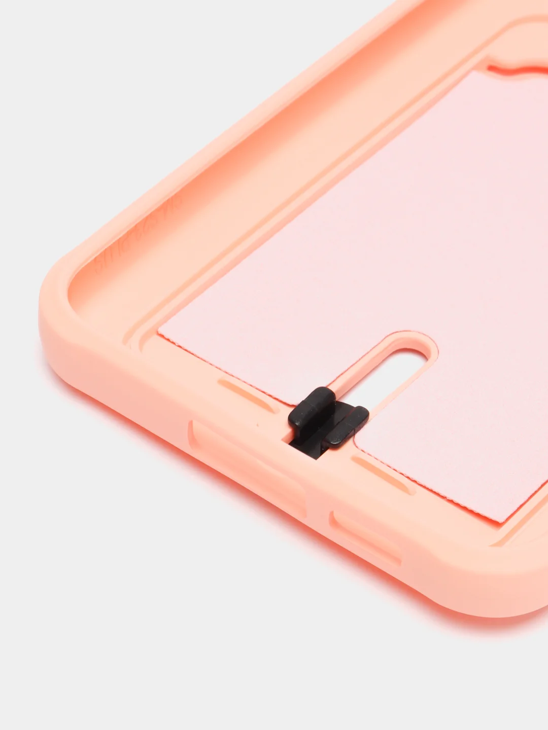 Пудровый силиконовый чехол для Samsung Galaxy S23 Plus, S23+ (Самсунг Галакси С23 Плюс), с карманом