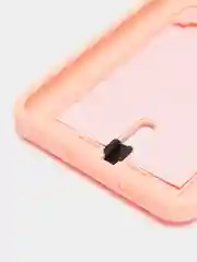 Пудровый силиконовый чехол для Samsung Galaxy S23 Plus, S23+ (Самсунг Галакси С23 Плюс), с карманом