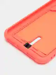 Коралловый силиконовый чехол для iPhone X, XS (Айфон Х, ХС) с карманом для карт, чехол на айфон