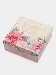 Багровый подарочная коробка, квадратная, 17 х 17 х 7 см