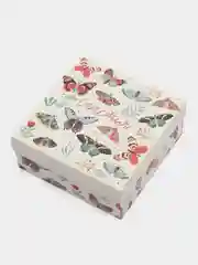 Белый подарочная коробка, квадратная, 17 х 17 х 7 см