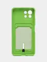 Лайм чехол для Xiaomi Mi 11 Lite / Mi 11 Lite 5G NE ( Ми 11 Лайт )с карманом для карт