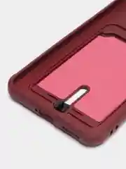 Тёмно-бордовый чехол для Xiaomi Mi 11 Lite / Mi 11 Lite 5G NE ( Ми 11 Лайт )с карманом для карт