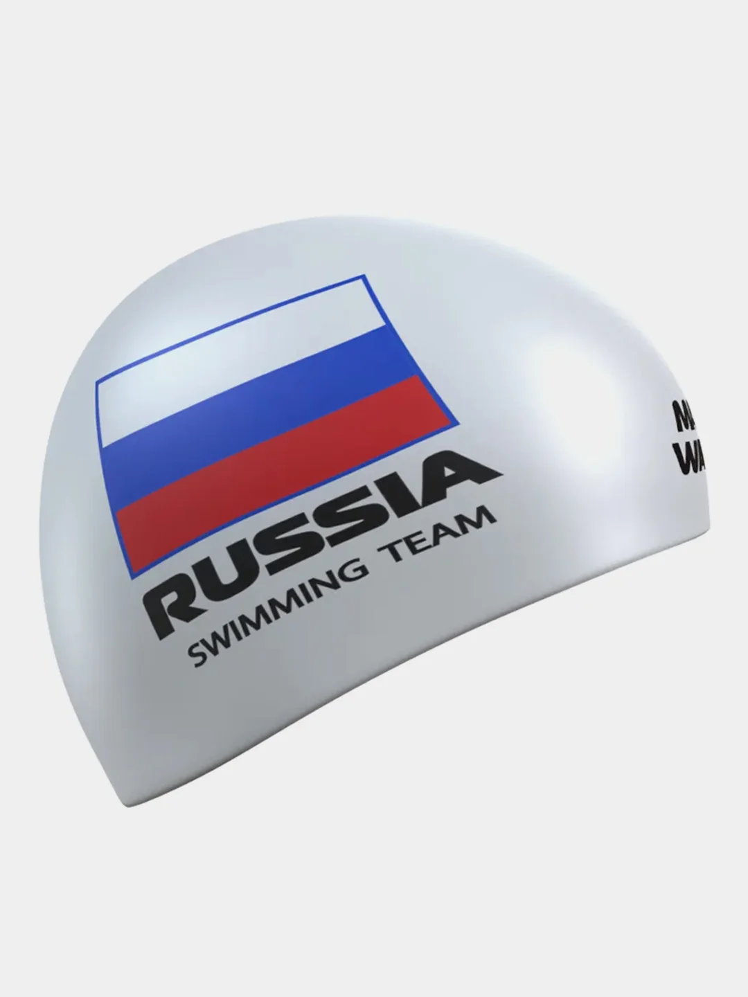 Белый силиконовая шапочка для плавания Swimming Team Mad Wave