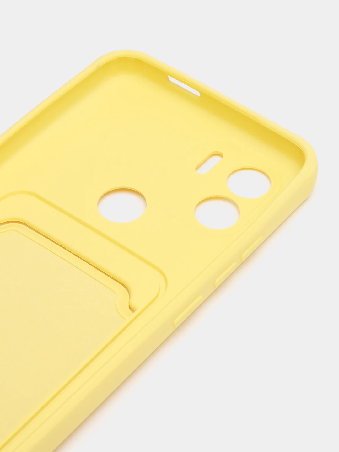 Желтый чехол Xiaomi Redmi A1 Plus, A2 Plus A1+ A2+ (Редми А1 Плюс А2 Плюс) силиконовый с карманом