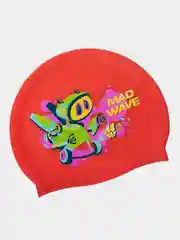 Зеленый юниорская силиконовая шапочка MAD BOT Mad Wave