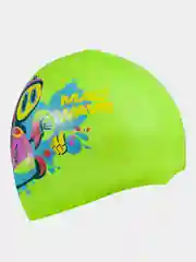 Зеленый юниорская силиконовая шапочка MAD BOT Mad Wave