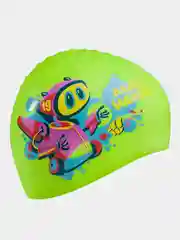 Зеленый юниорская силиконовая шапочка MAD BOT Mad Wave