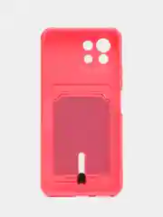 Фуксия чехол для Xiaomi Mi 11 Lite / Mi 11 Lite 5G NE ( Ми 11 Лайт )с карманом для карт