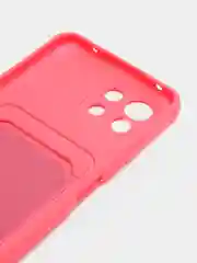 Фуксия чехол для Xiaomi Mi 11 Lite / Mi 11 Lite 5G NE ( Ми 11 Лайт )с карманом для карт