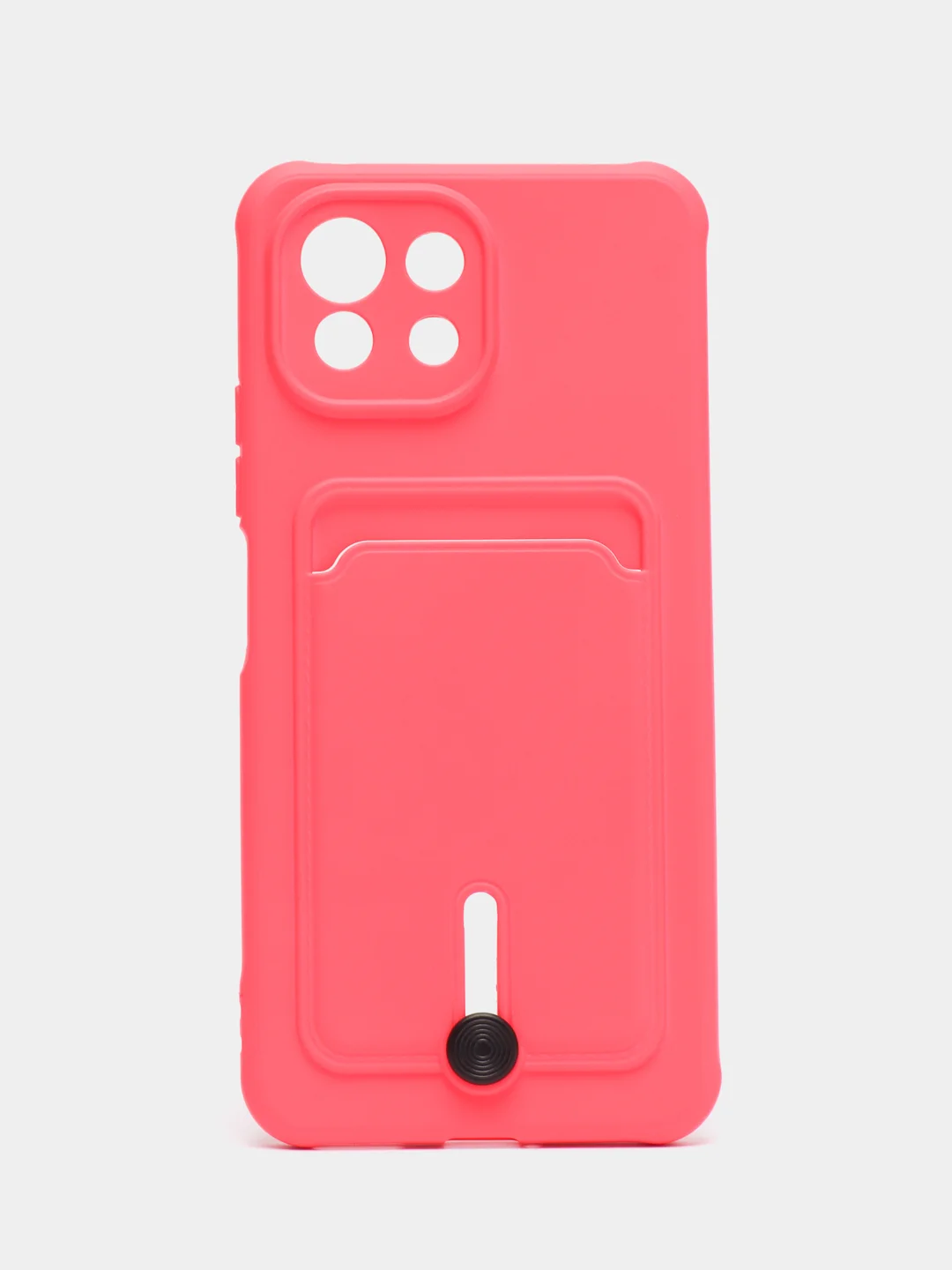 Фуксия чехол для Xiaomi Mi 11 Lite / Mi 11 Lite 5G NE ( Ми 11 Лайт )с карманом для карт