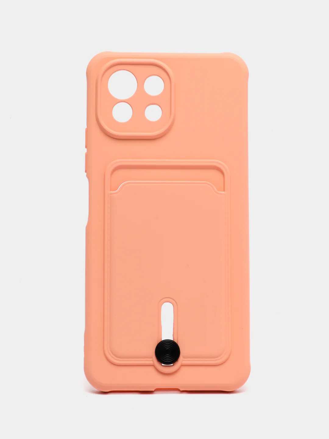 Пудровый чехол для Xiaomi Mi 11 Lite / Mi 11 Lite 5G NE ( Ми 11 Лайт )с карманом для карт