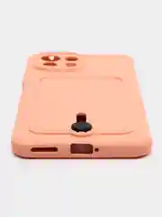 Пудровый чехол для Xiaomi Mi 11 Lite / Mi 11 Lite 5G NE ( Ми 11 Лайт )с карманом для карт