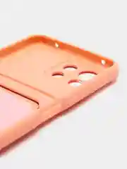 Пудровый чехол для Xiaomi Mi 11 Lite / Mi 11 Lite 5G NE ( Ми 11 Лайт )с карманом для карт