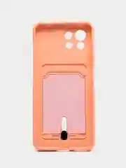 Пудровый чехол для Xiaomi Mi 11 Lite / Mi 11 Lite 5G NE ( Ми 11 Лайт )с карманом для карт