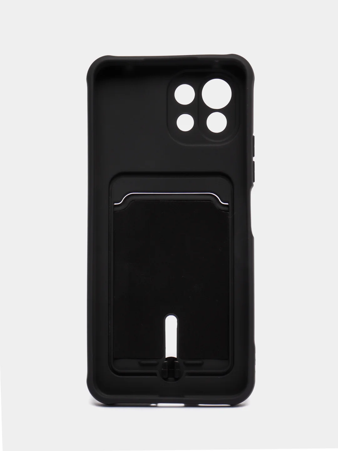 Черный чехол для Xiaomi Mi 11 Lite / Mi 11 Lite 5G NE ( Ми 11 Лайт )с карманом для карт