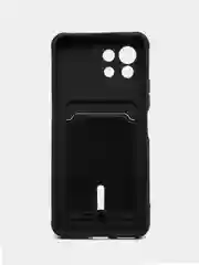 Черный чехол для Xiaomi Mi 11 Lite / Mi 11 Lite 5G NE ( Ми 11 Лайт )с карманом для карт