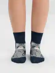 Синий носки с кошками, женские, 34-39