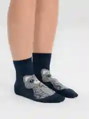 Синий носки с кошками, женские, 34-39