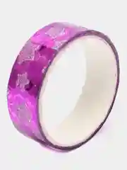 Кораллово-розовый скотч декоративный, глиттерный
