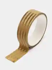 Бежевый скотч декоративный, глиттерный