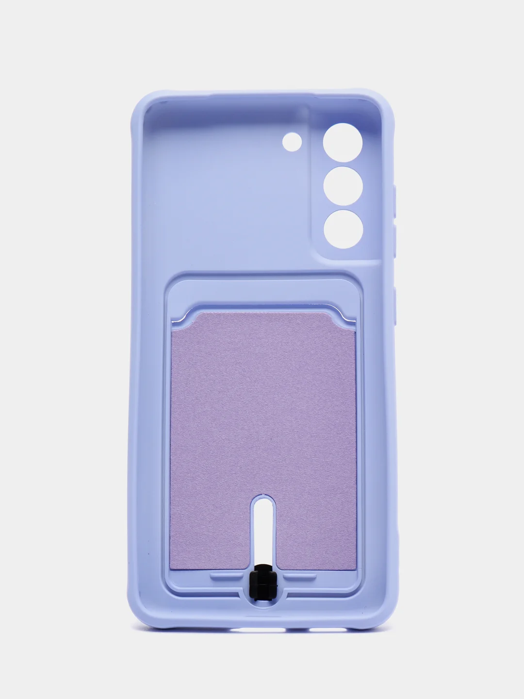 Аметистовый чехол для Samsung Galaxy S21 FE, S21FE (Самсунг С21 ФЕ, С21ФЕ) силиконовый, с карманом