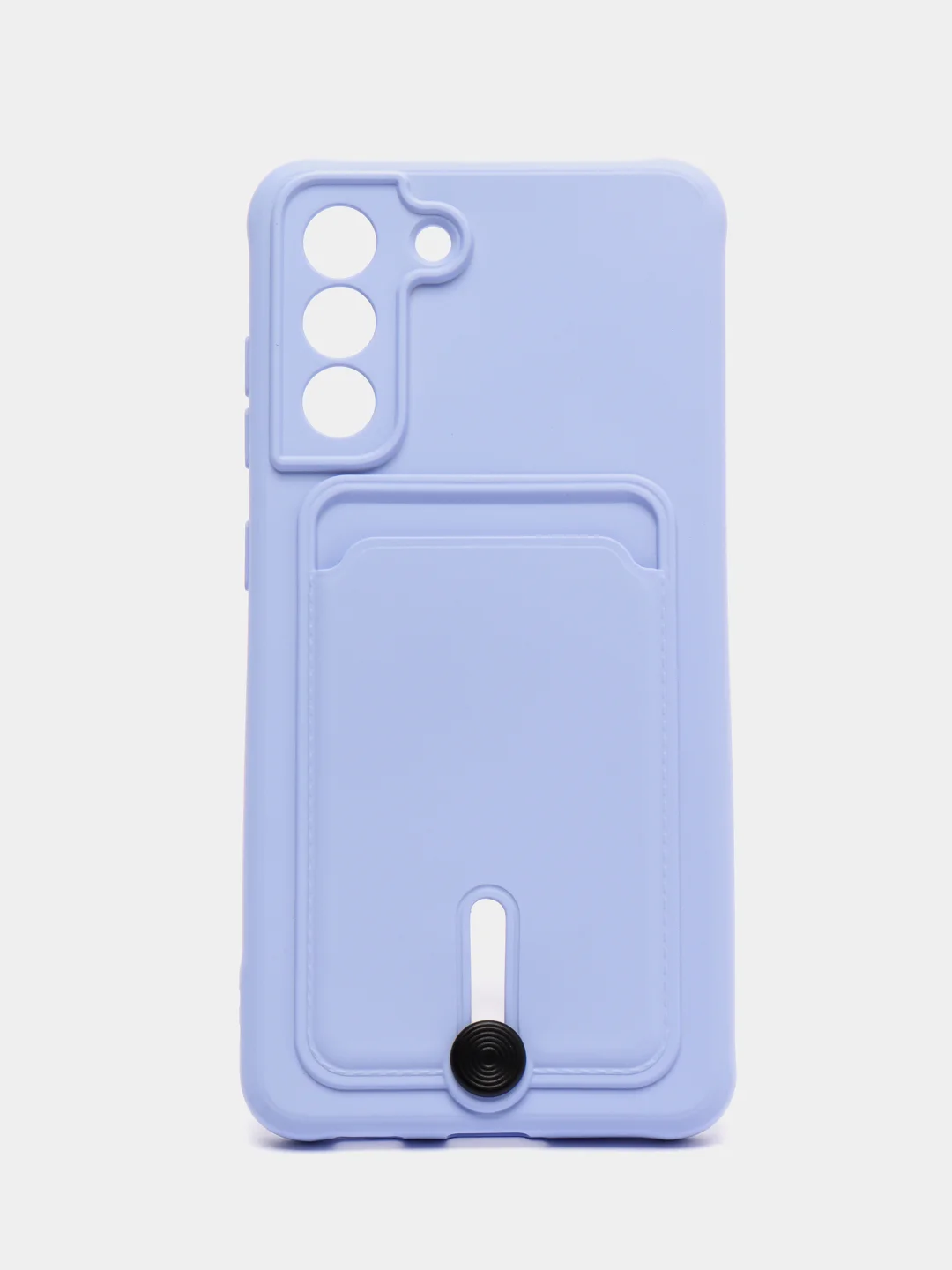 Аметистовый чехол для Samsung Galaxy S21 FE, S21FE (Самсунг С21 ФЕ, С21ФЕ) силиконовый, с карманом